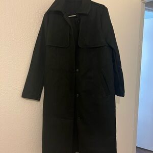 SHEIN Black Pea Coat